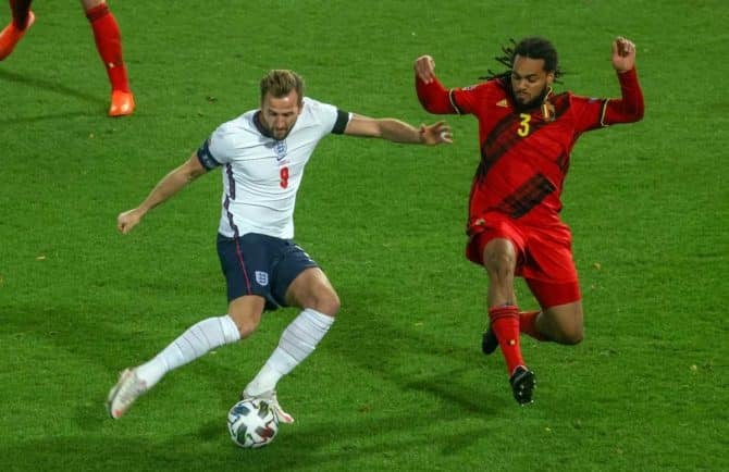 Fußball heute * EM 2021 Vorrunde England gegen Kroatien (ARD live 15 Uhr ) (Photo by VIRGINIE LEFOUR / BELGA / AFP) 