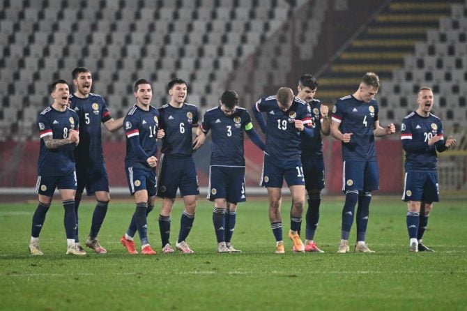 Schottland schlägt sich bisher gut bei seiner 1.Fußball EM! (Foto AFP)