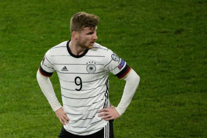 Timo Werner fällt für die WM 2022 aus!(Foto: THILO SCHMUELGEN / AFP)