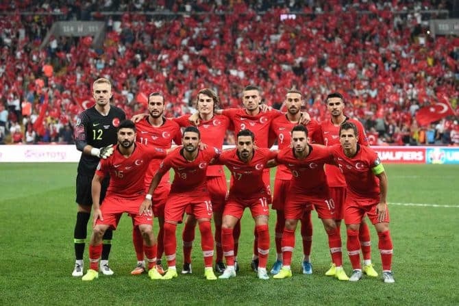 Die türkische Startaufstellung (Foto AFP)