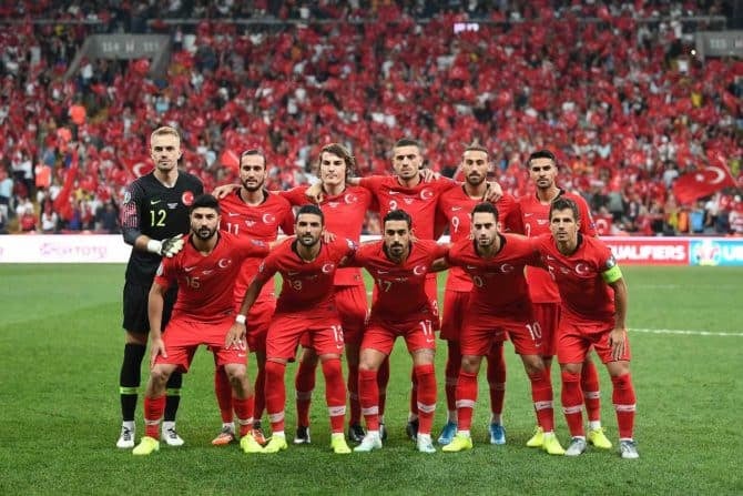 Die türkische Startaufstellung (Foto AFP)