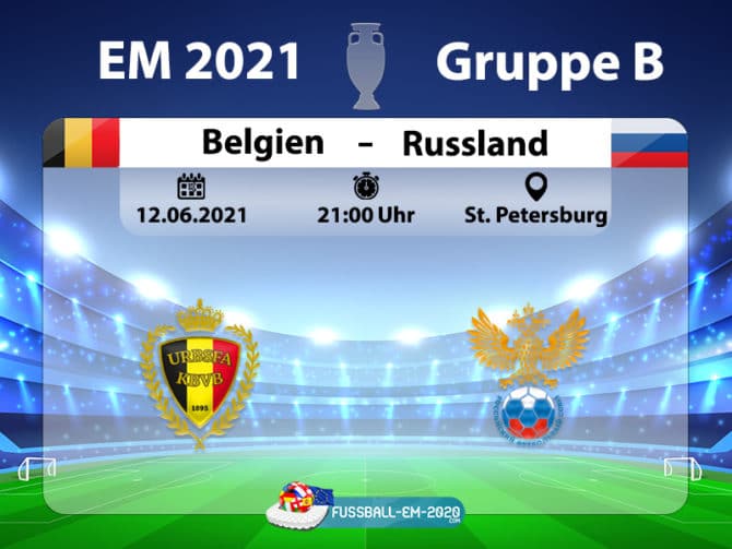 Fußball live um 21 Uhr: Belgien gegen Russland (EM Gruppe B)