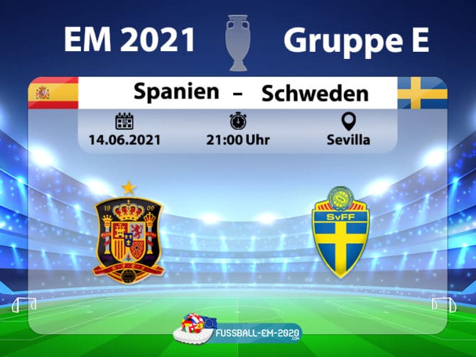 Fußball live um 21 Uhr: Spanien gegen Schweden (Gruppe E) im ZDF