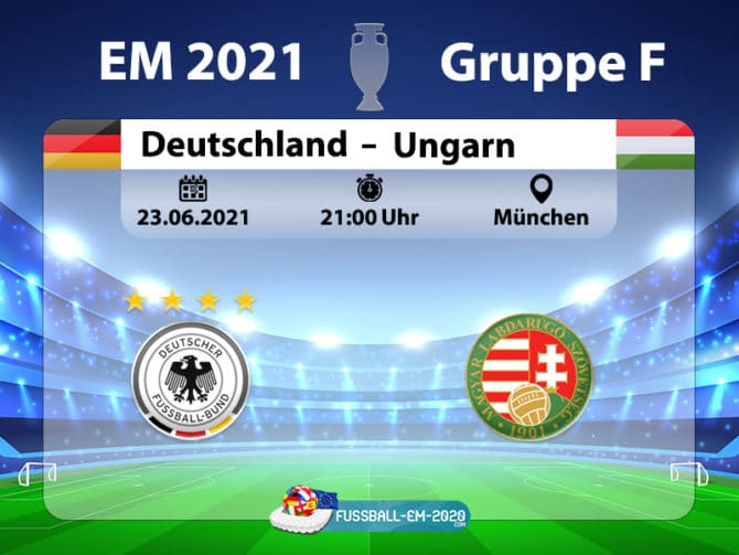 ZDF live um 21 Uhr: Deutschland – Ungarn (EM Gruppe E)