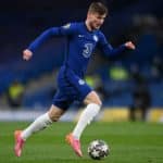Timo Werner mit der Nummer 11 im FC Chelsea Trikot 2021 (Foto AFP)