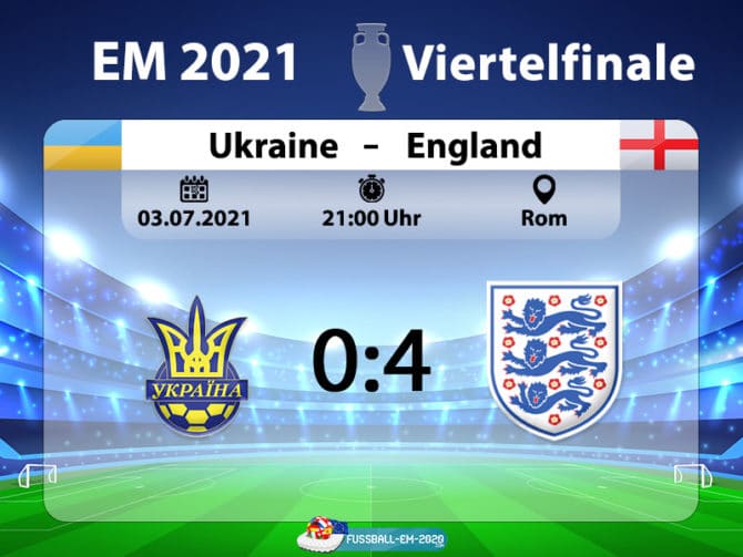 Viertelfinal 4 - Ukraine gegen England