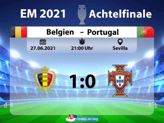 Das EM Achtelfinale Belgien-Portugal