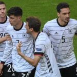 Fußball heute * EM Länderspiel Deutschland gegen Portugal * 4:2 Sieg **