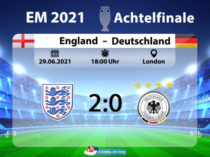 Das EM Achtelfinale England-Deutschland