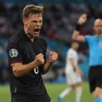 Deutschlands Mittelfeldspieler Joshua Kimmich ist der neue DFB-Kapitän mit deutsche Binde - hier bei der EM 2021 (Foto: ALEXANDER HASSENSTEIN / POOL / AFP)