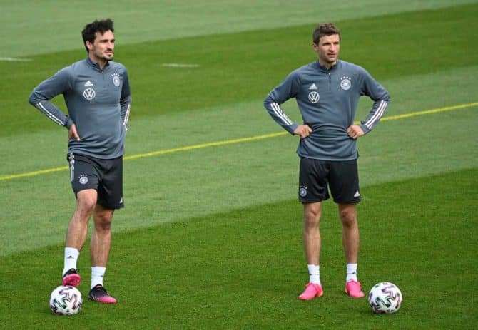 Fußball heute am Montag, 07.06.2021: Müller und Hummels geben ihr Comeback in der DFB-Auswahl (Foto AFP)