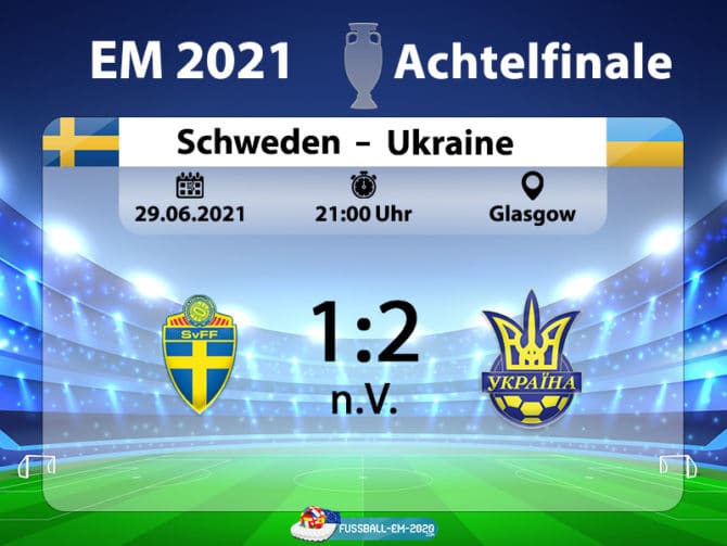 Das EM Achtelfinale Schweden - Ukraine
