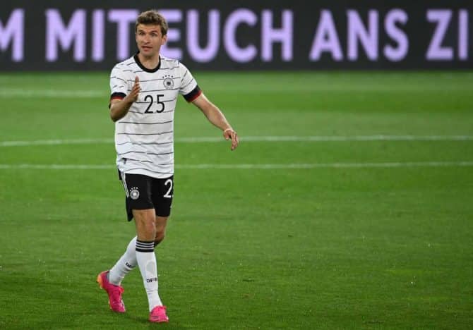 Fußball Länderspiel heute: Armenien gegen Deutschland – DFB Aufstellung heute: Thomas Müller wird heute DFB-Kapitän sein gegen Armenien (Foto AFP)