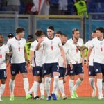 England feiert den Einzug ins EM-Halbfinale (Photo by Ettore Ferrari / POOL / AFP)