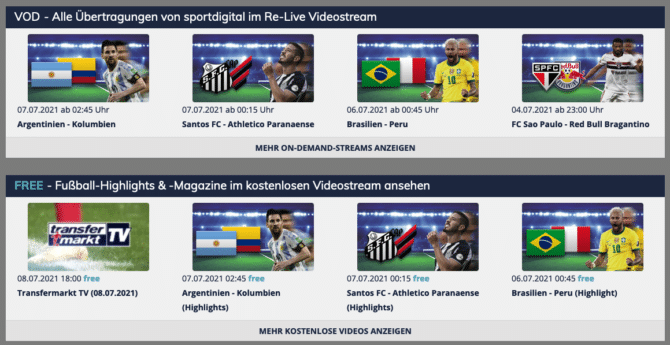 Sportdigital Mediathek