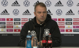 Hansi Flick heute auf der DFB Pressekonferenz