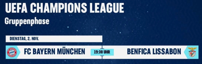 Wo wird Benfica gegen Bayern live übertragen?