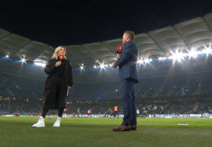 RTL Live Experte Lothar Matthäus und Laura Papendick bei der EM 2024 (Copyright RTL)
