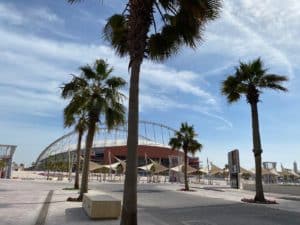 Das Khalifa International WM Stadion 2022 in Doha (Eigene Fotoquelle)