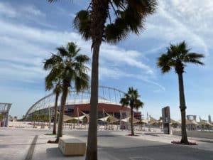 Das Khalifa International WM Stadion 2022 in Doha (Eigene Fotoquelle)