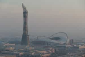 Das Khalifa International WM Stadion 2022 in Doha (Eigene Fotoquelle)