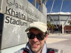 Das Khalifa International WM Stadion 2022 in Doha (Eigene Fotoquelle)