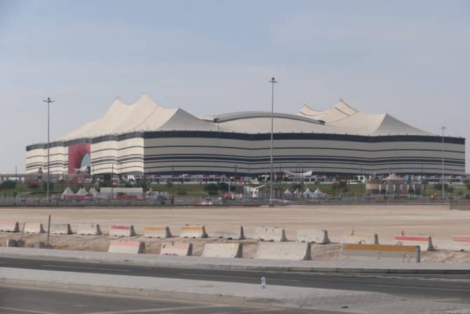 Das Al Bayt Stadion im Norden von Katar, hier findet das WM-Eröffnungsspiel statt!