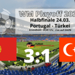 Fußball heute Playoff-Halbfinale * 3:1 Portugal gegen Türkei - Portugal ist weiter!