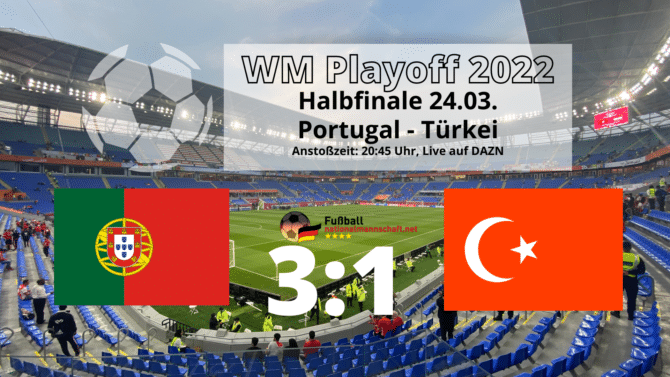 Fußball heute Playoff-Halbfinale: 3:1 Portugal und Türkei