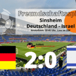 Fußball ZDF live ** 2:0 Länderspiel Deutschland gegen Israel ** TV Übertragung