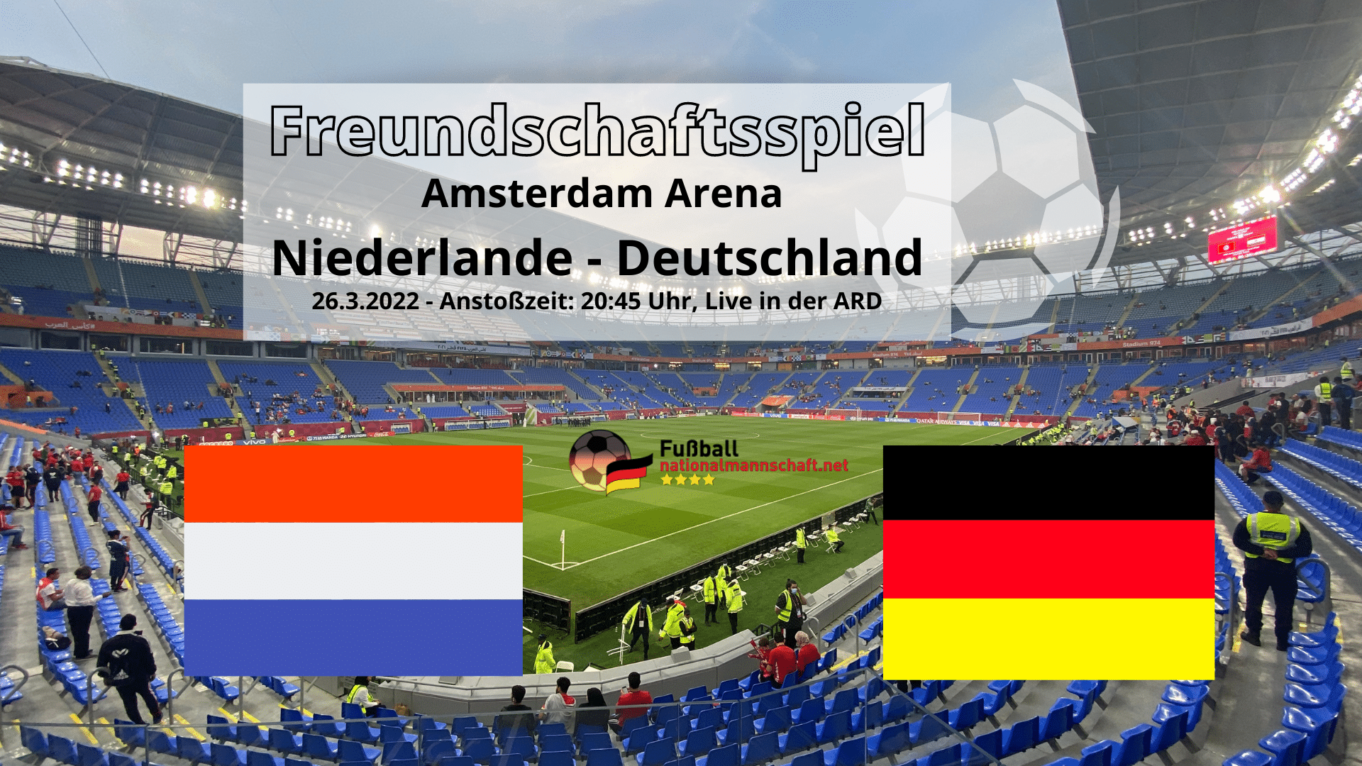 Voorbeschouwing van de interland tussen Duitsland en Nederland op 29.3.  De volgende interland van Duitsland