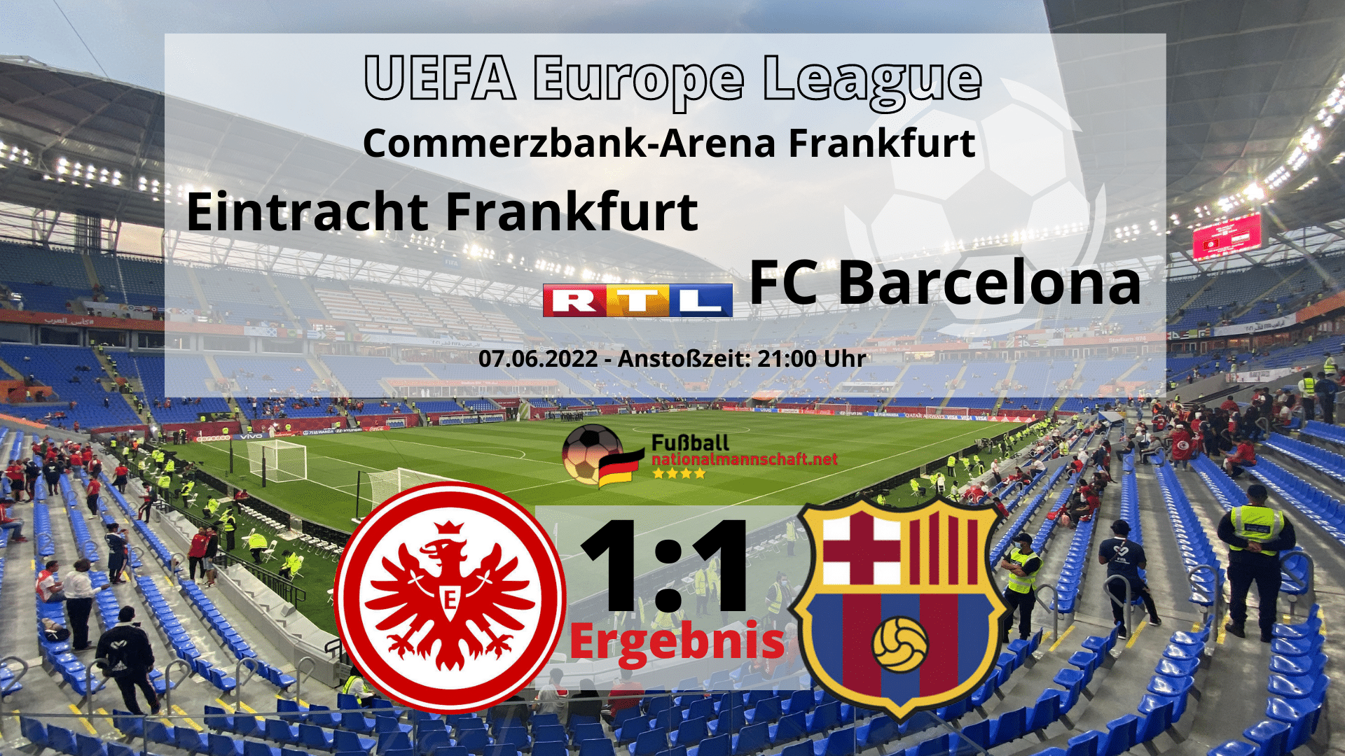 Fußball heute RTL Übertragung live * Ergebnis 11 * Wer überträgt Eintracht Frankfurt gegen FC Barcelona?