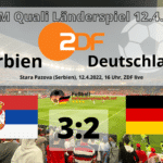 Fußball heute ZDF TV Live Übertragung > Länderspiel 2:3 Deutschland gegen Serbien (WM Qualifikation)