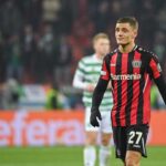 Leverkusens deutscher Stürmer Florian Wirtz reagiert während des Fußballspiels Bayer 04 Leverkusen gegen Celtic in der UEFA Europa League Gruppe G in Leverkusen, Westdeutschland, am 25. November 2021. (Foto: Ina Fassbender / AFP)