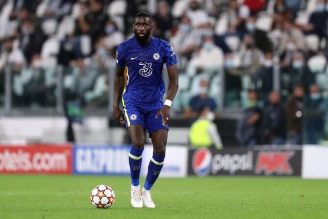 Antonio Rudiger von Chelsea Fc während des Spiels der Uefa Champions League Gruppe H zwischen Juventus Fc und Chelsea Fc. (Copyright Depositphotos)