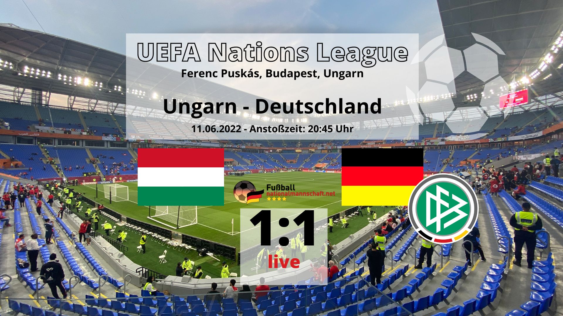 Fußball heute RTL live - 11 Deutschland Länderspiel gegen Ungarn
