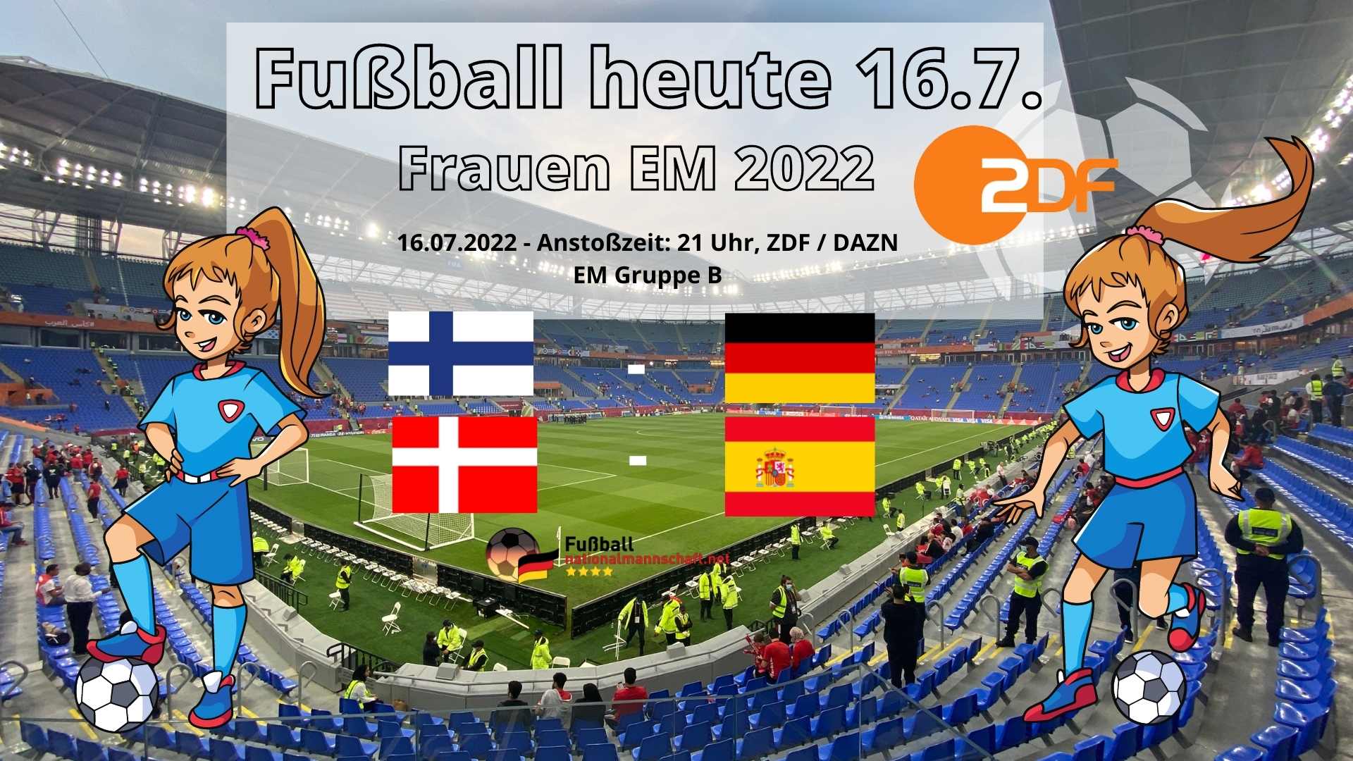 Football today 16.7. ZDF live * GER Archysport