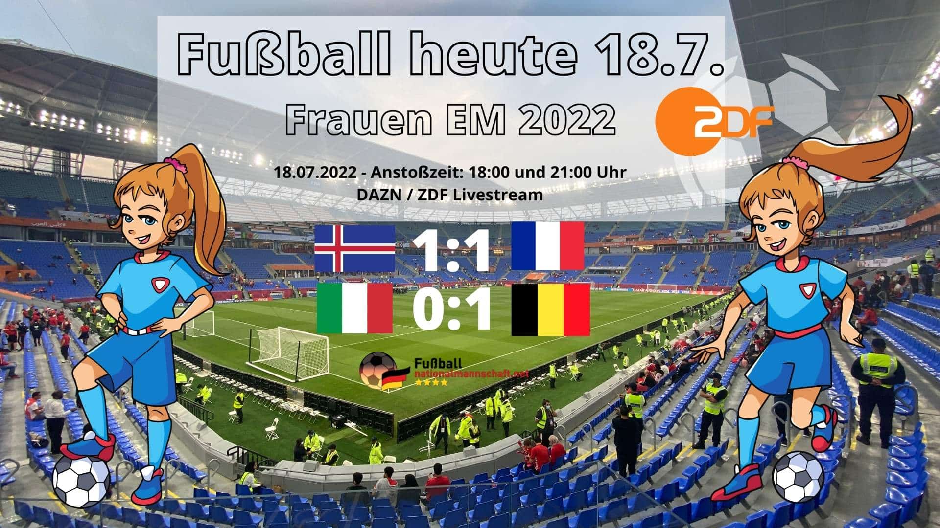 Fußball heute EM Viertelfinale - Fußball Frauen EM 2022