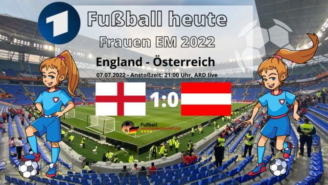 Fußball heute: EM Eröffnungsspiel England gegen Österreich live in der ARD