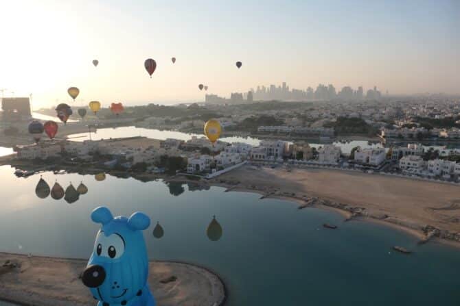 Ein Ballontreffen in Doha! (Foto eigene Quelle)