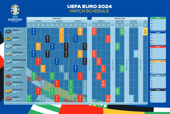 EM 2024 Spielplan Download