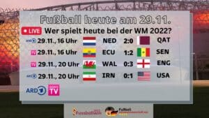 Fußball heute WM Spiele am 29.11. * WM Spielplan + Tabellen - Wer spielt heute bei der WM 2022 in Katar?