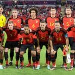 Die belgische Nationalmannschaft gegen Kanada am ersten Vorrundenspieltag (Photo by JACK GUEZ / AFP)