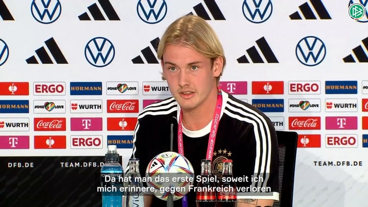 DFB Video Spanien - Deutschland * Julian Brandt vor dem 2.Deutschlandspiel