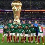 Die Mexikanische Nationalmannschaft vor dem Fußballspiel der Gruppe C der Fußballweltmeisterschaft Katar 2022 zwischen Mexiko und Polen im Stadion 974 in Doha am 22. November 2022. (Foto: Alfredo ESTRELLA / AFP)