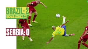 WM 2022 Video - Tor des Turniers von Brasilianer Richarlison - Fußballkunst