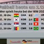 Fußball heute ZDF am Freitag 2.12. im TV * Wer überträgt die WM-Spiele? WM Übertragung