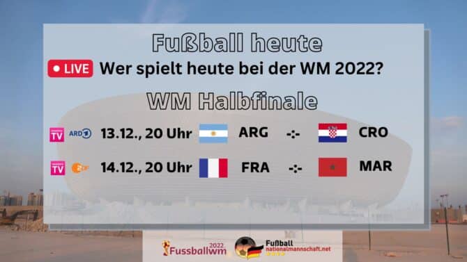 WM Halbfinale 2022 im Free TV bei ARD & ZDF