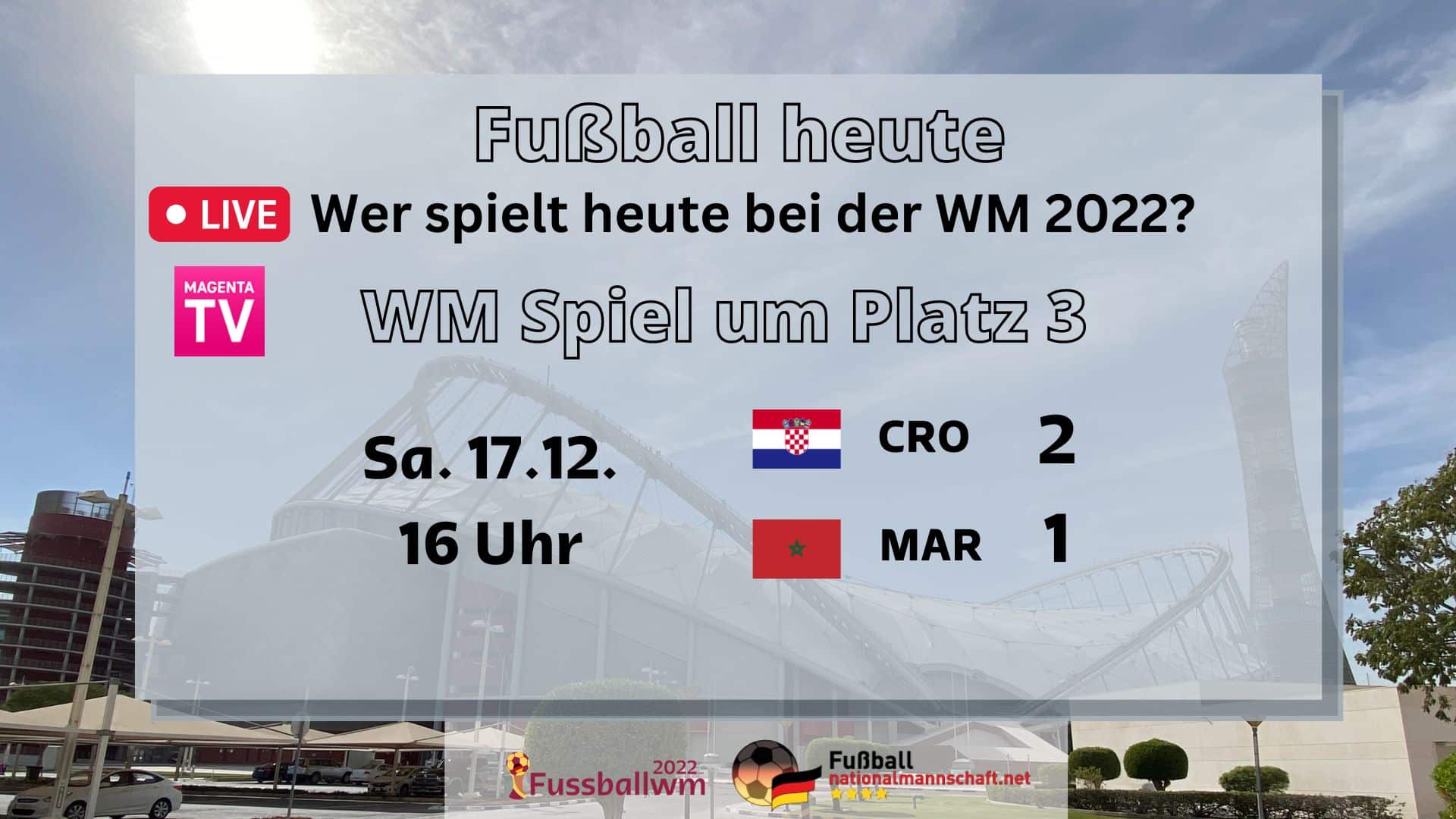 Fußball heute WM Spiele live am 17.12