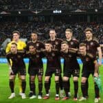 Die deutschen Nationalmannschaft stellen vor dem Fußball-Länderspiel Deutschland gegen Belgien am 28. März 2023 in Köln. (Foto: UWE KRAFT / AFP)